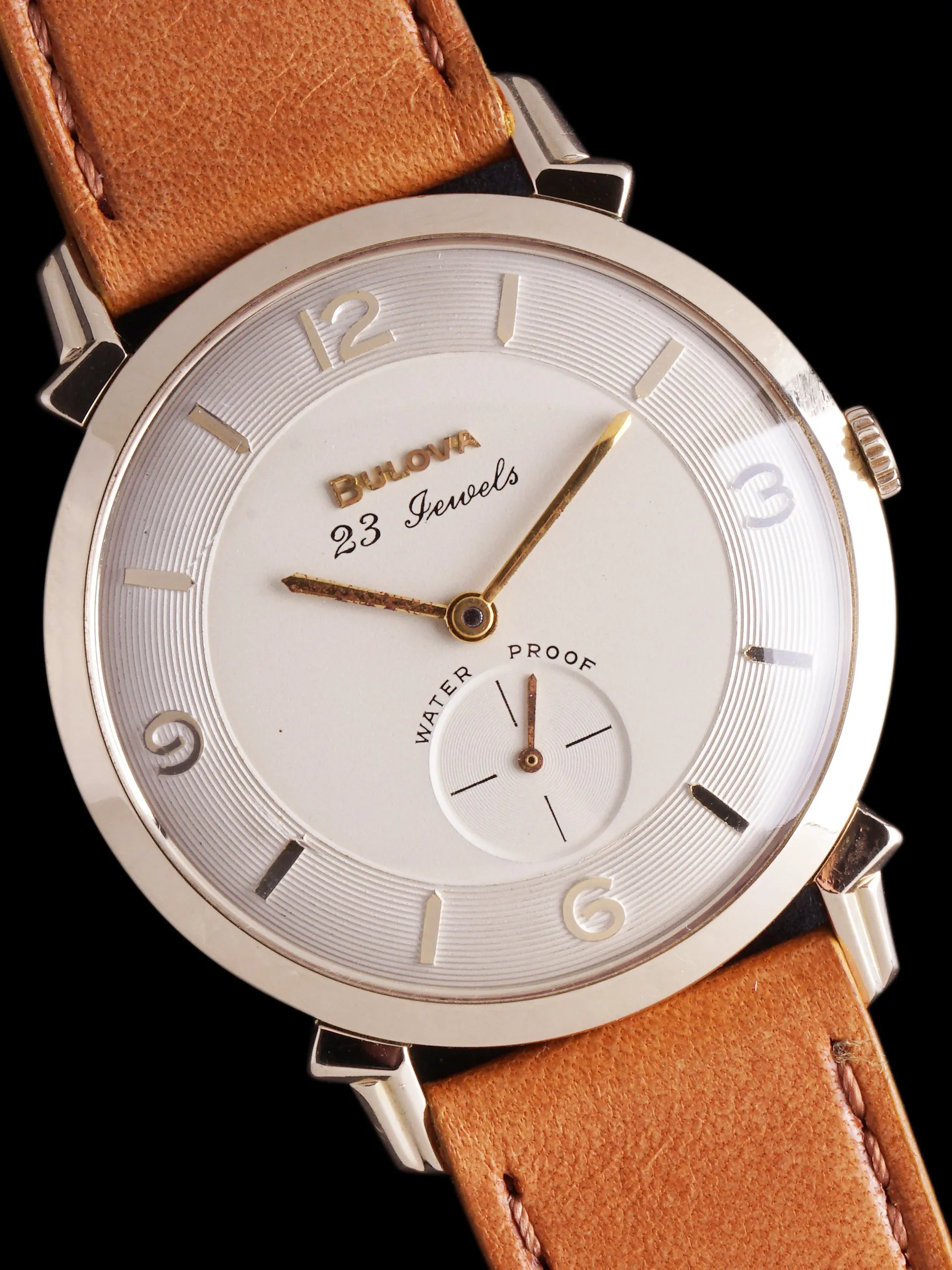 1958 Bulova 10k Gold Plated "Oversized" Calatrava W/ Fancy Lugs