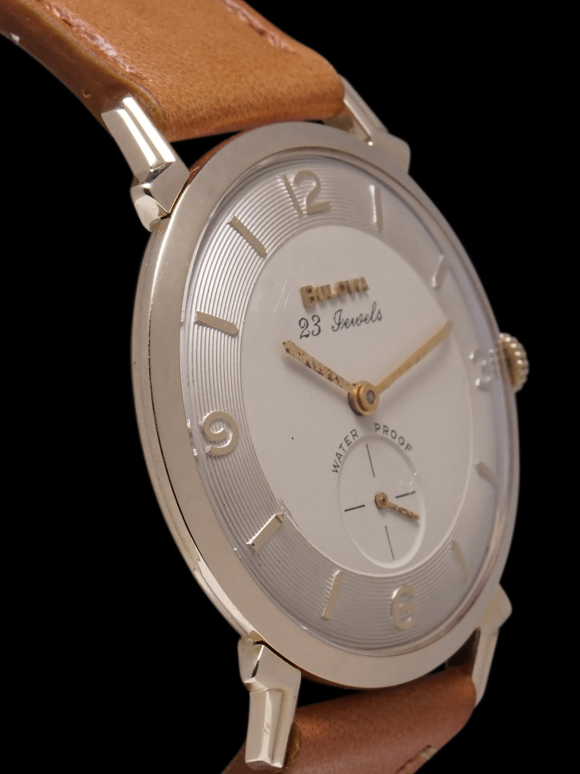 1958 Bulova 10k Gold Plated "Oversized" Calatrava W/ Fancy Lugs