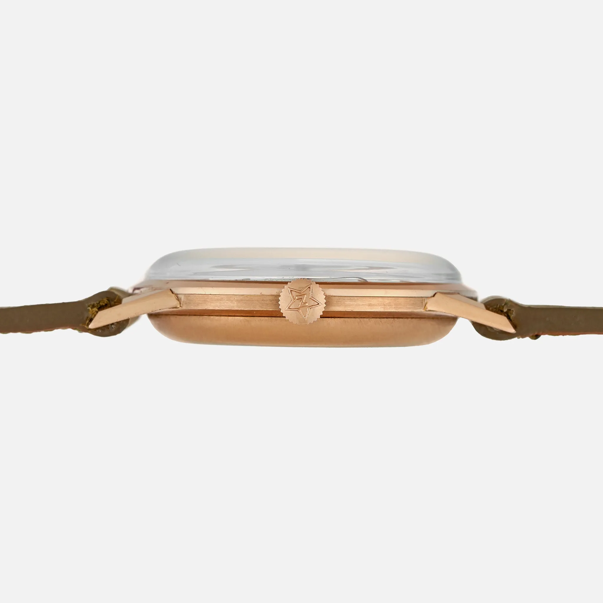 1960s Zenith Dress Watch In 18k Pink Gold
