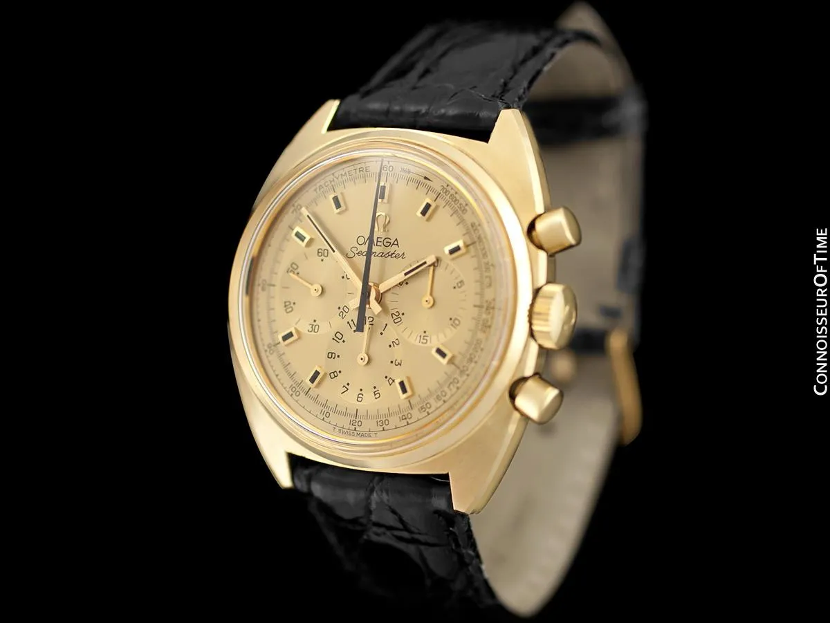 1969 Omega Seamaster Vintage Mens 145.016 Cal. 861 Chronograph - 18K Gold