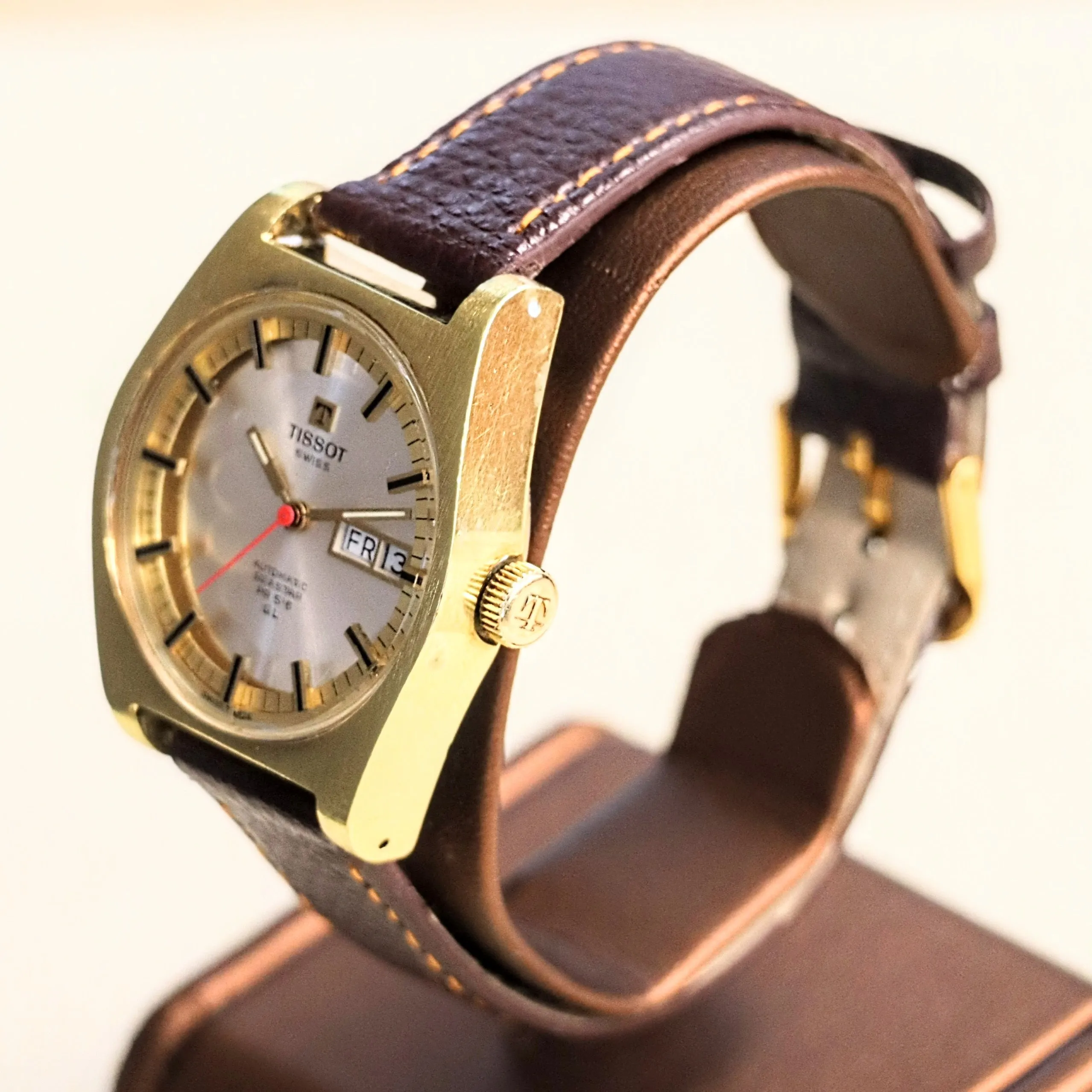 1970 TISSOT Automatic Seastar Watch PR516 GL 17 Jewels Cal. 796 Day/Date Swiss Wristwatch