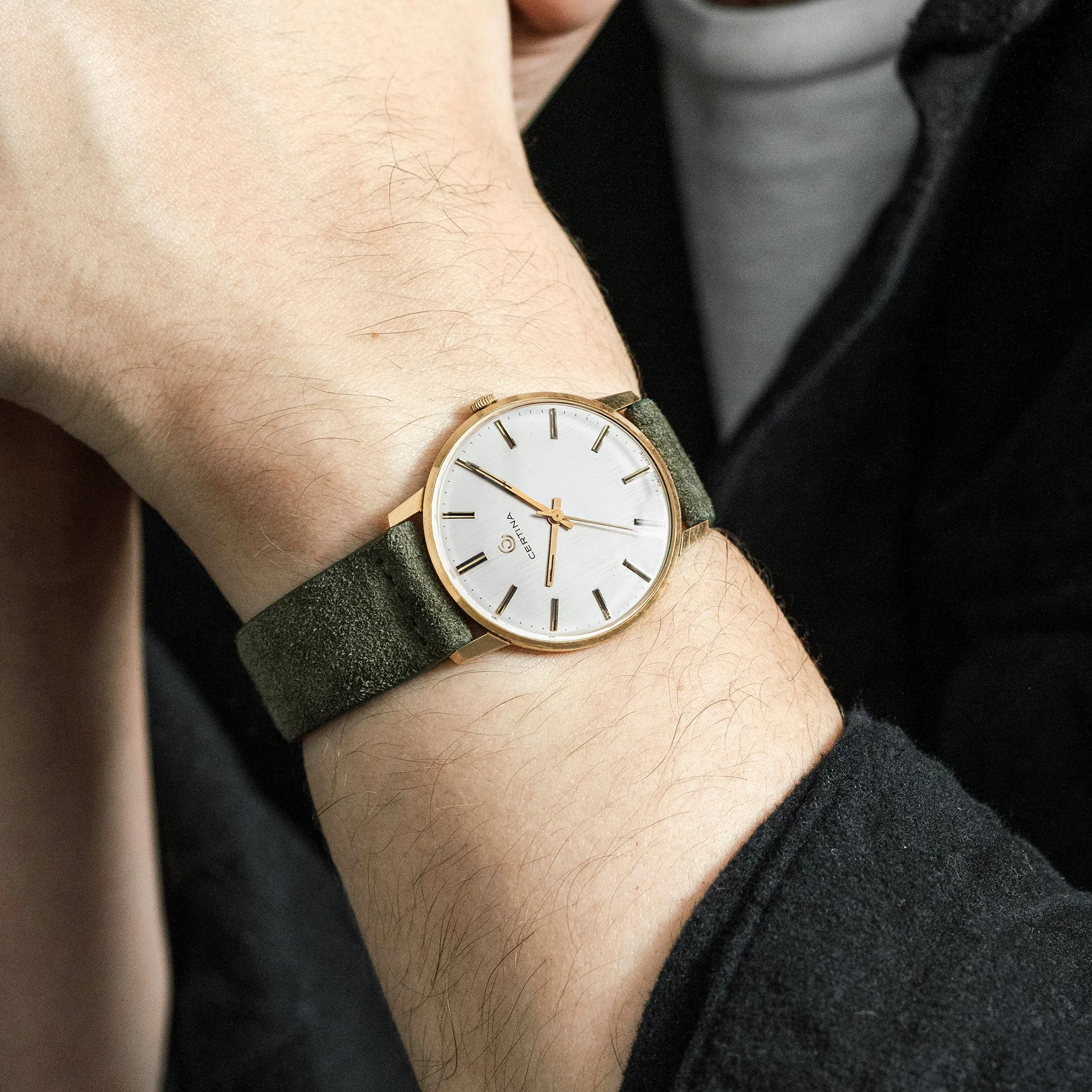 1970s Certina Dress Watch Ref. 5209.124 In 14k Yellow Gold