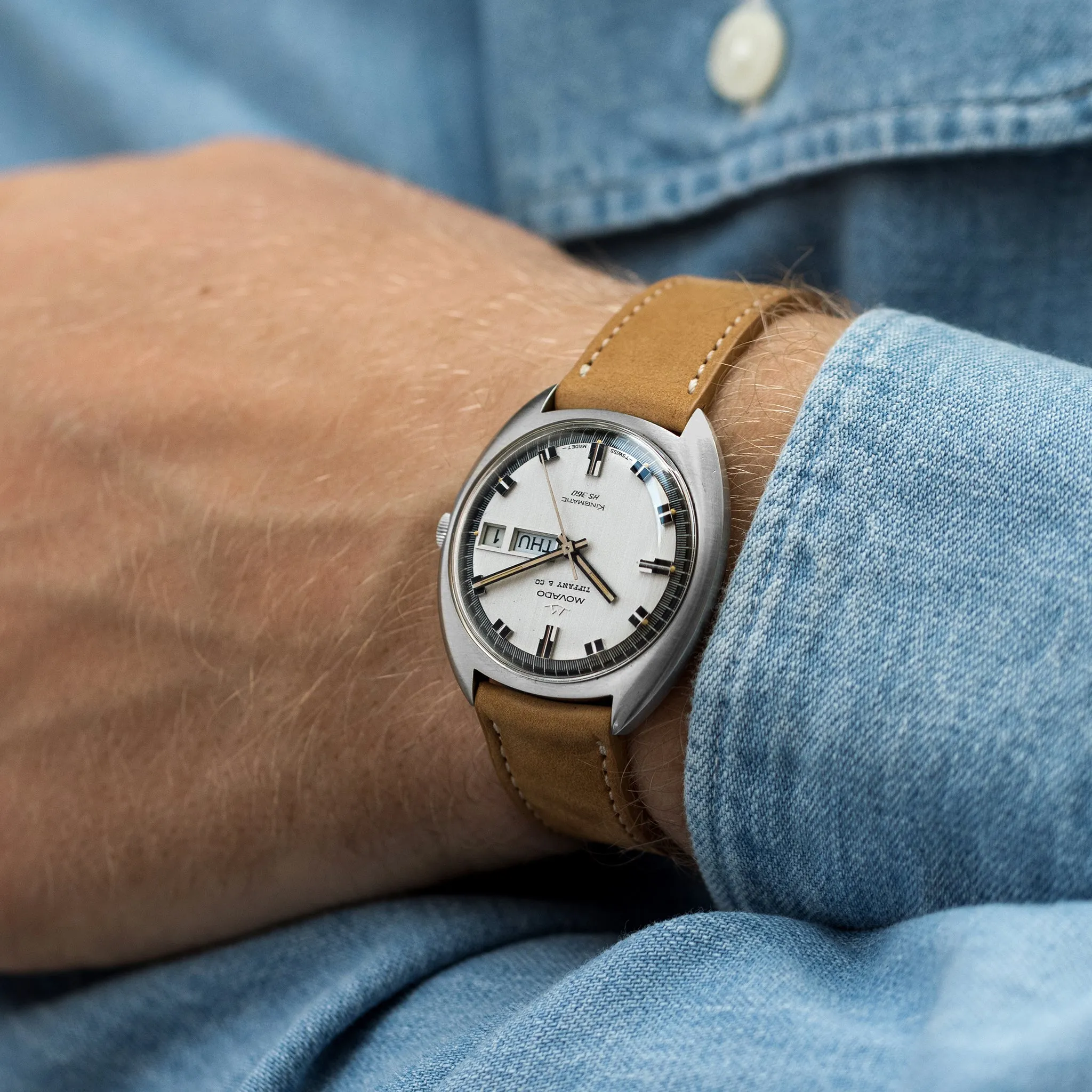 1970s Movado Kingmatic HS360 Ref. 406-704-502 Retailed By Tiffany & Co.