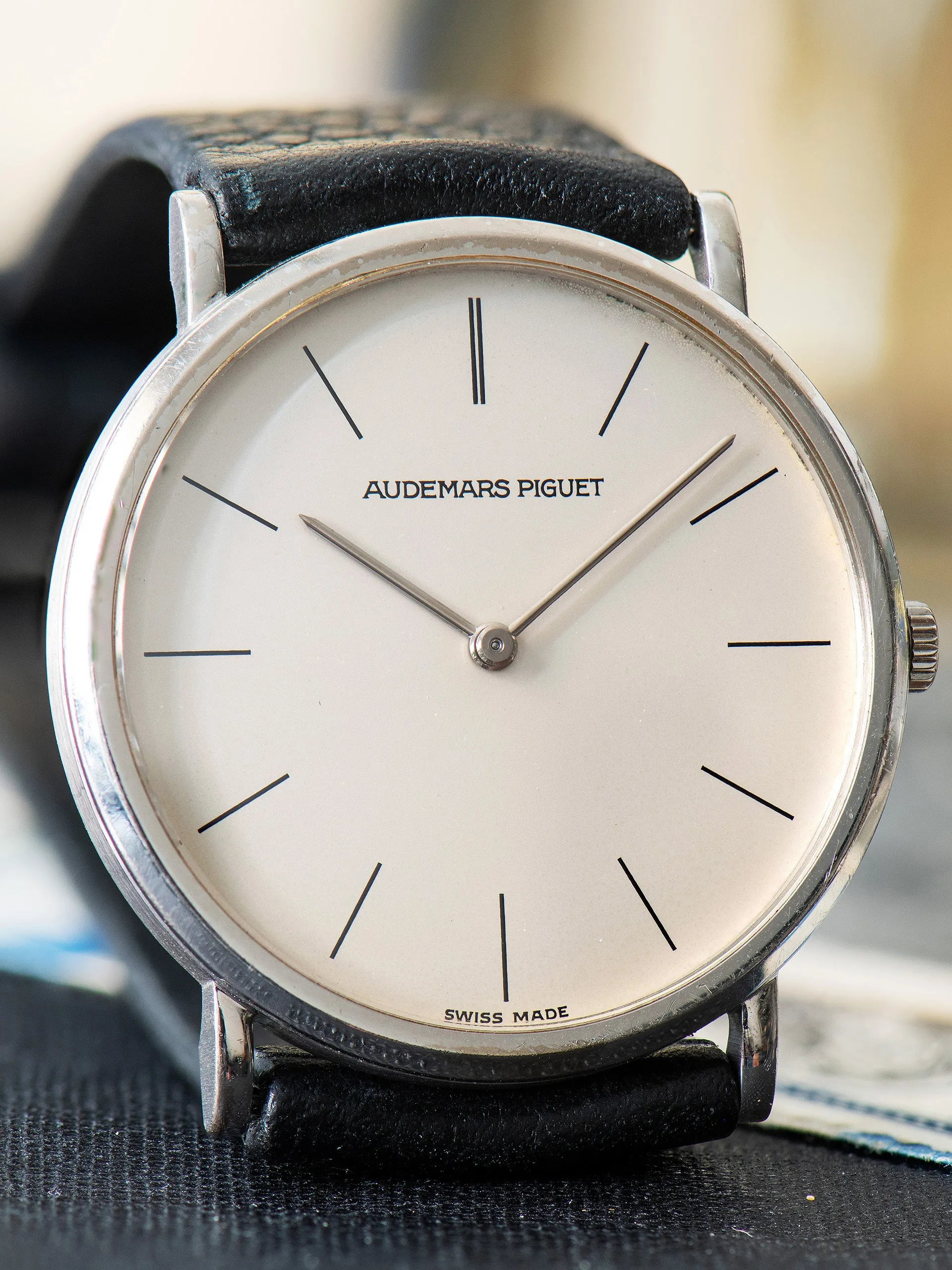 1980s Audemars Piguet Ultra-Thin 18K WG "Cal. 2080" Silver Dial