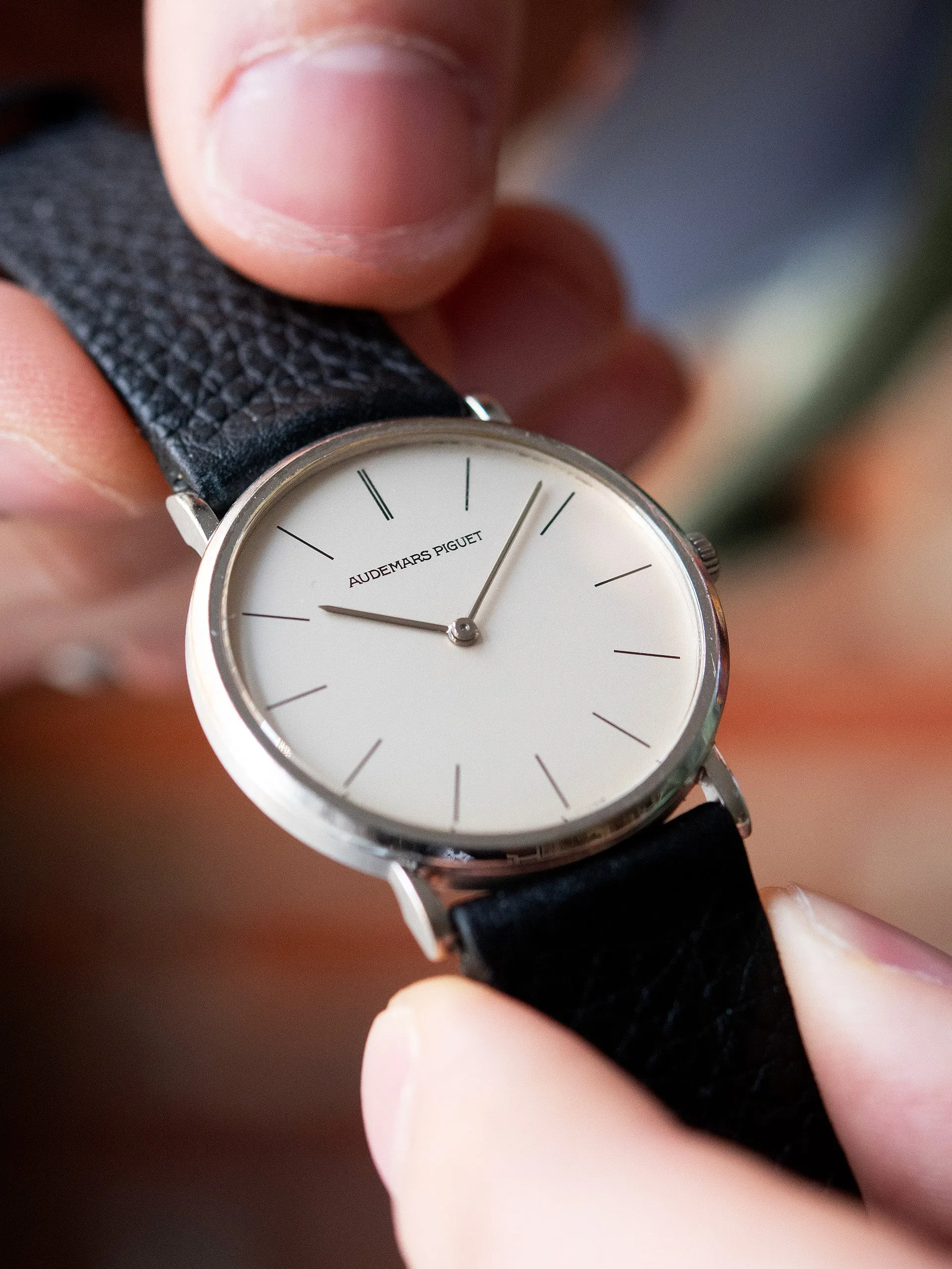 1980s Audemars Piguet Ultra-Thin 18K WG "Cal. 2080" Silver Dial