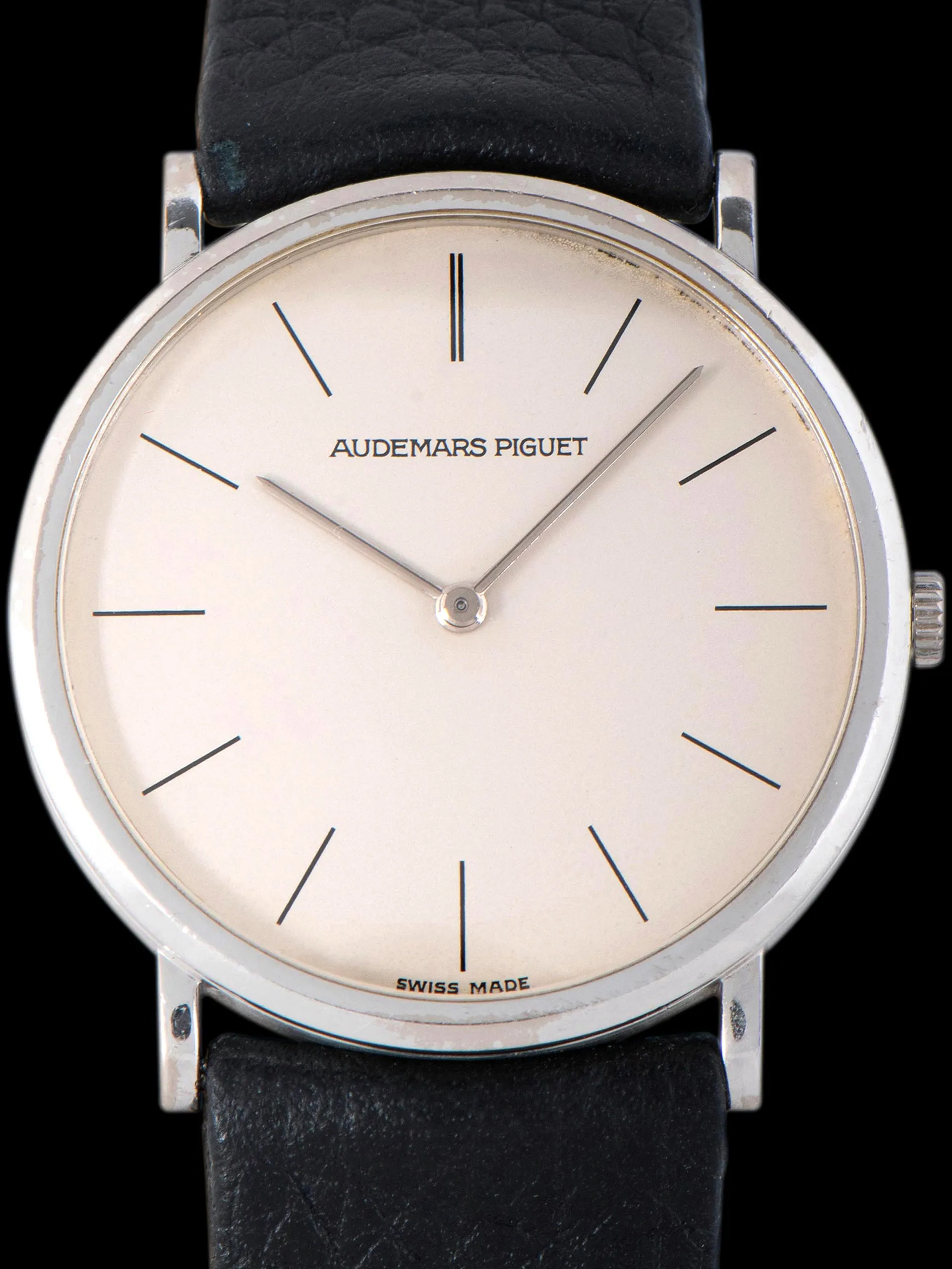 1980s Audemars Piguet Ultra-Thin 18K WG "Cal. 2080" Silver Dial