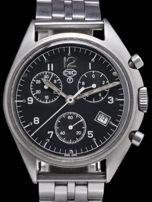 1990s CWC Quartz Military Pilots Chronograph "Belgian Air Force"