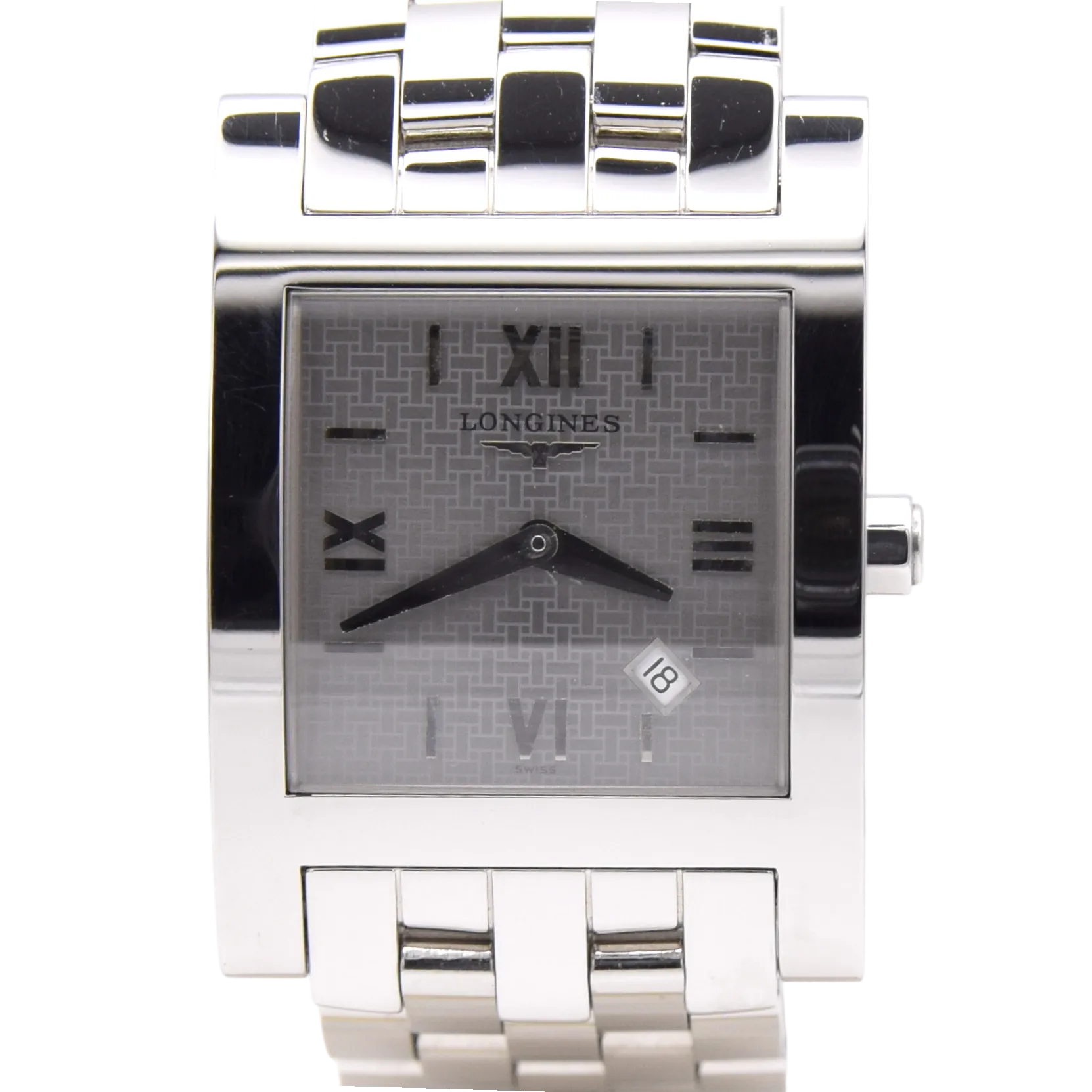 2002 Longines DolceVita square Quartz Watch Model L5.665.4 with Full Box and Papers