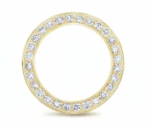 2CT DIAMOND BEZEL MADE FOR LADIES 26MM ROLEX WATCHES DATEJUST, PRESIDENT 14KY