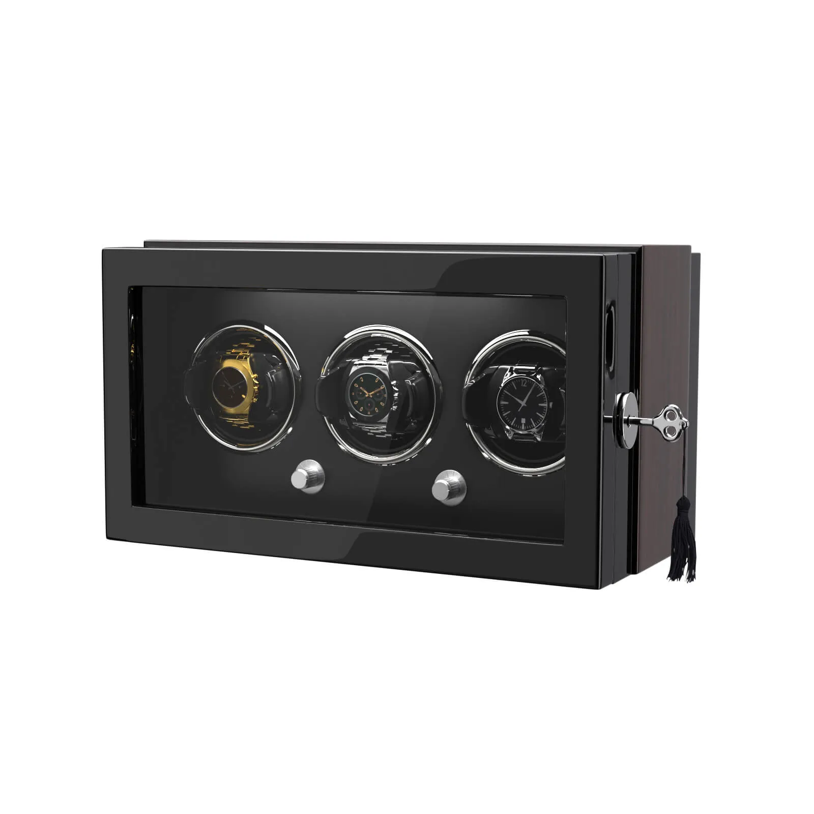 3 Watch Winder for Automatic Watches Quiet Mabuchi Motor with Lock