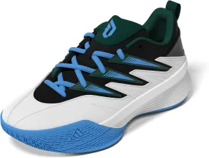 adidas Dame Certified 3 Basketball Sneaker, White/Collegiate Green/Blue Burst, 6.5 US Unisex Big Kid