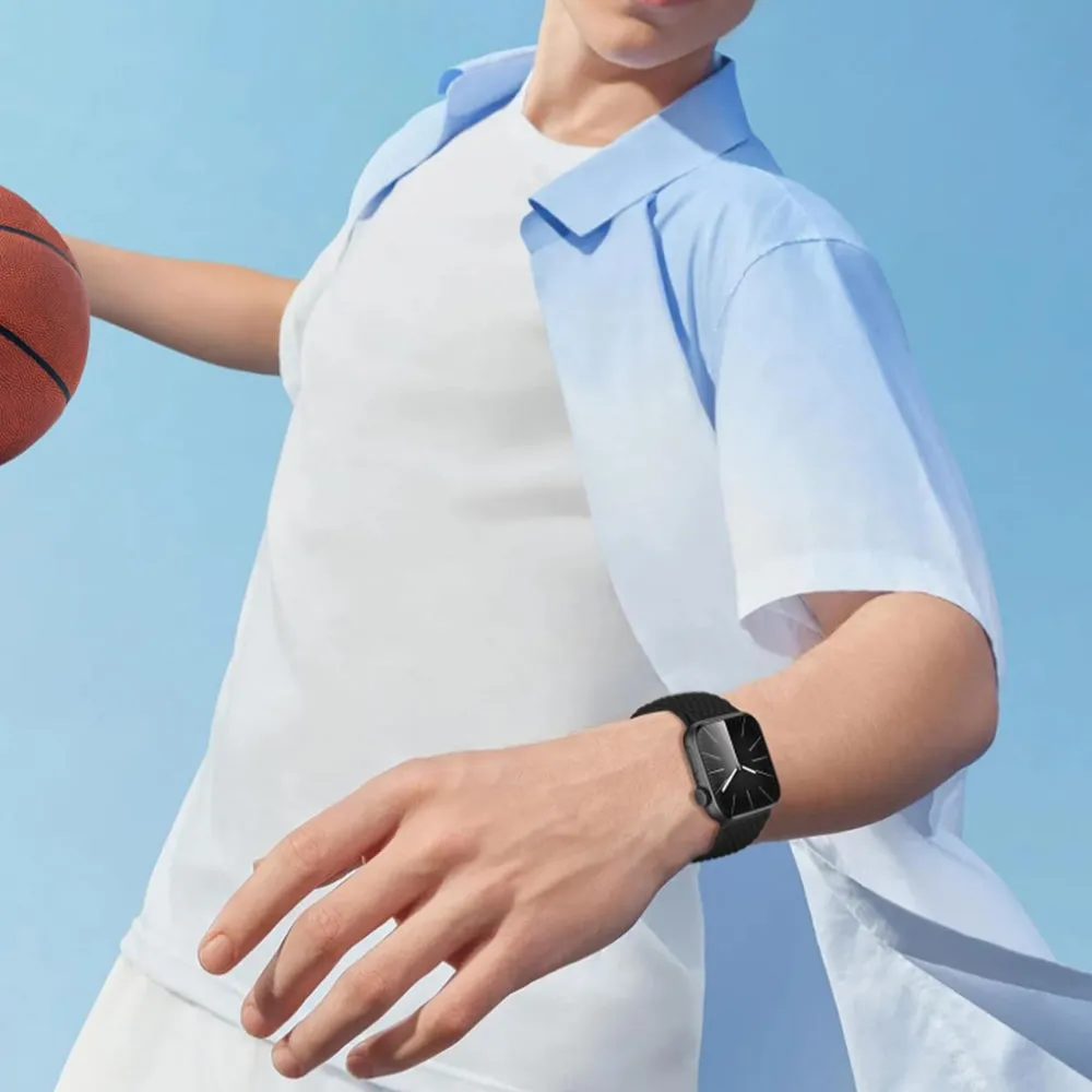 Adjustable Braided Loop Nylon Strap Compatible with Apple Watch Style 5