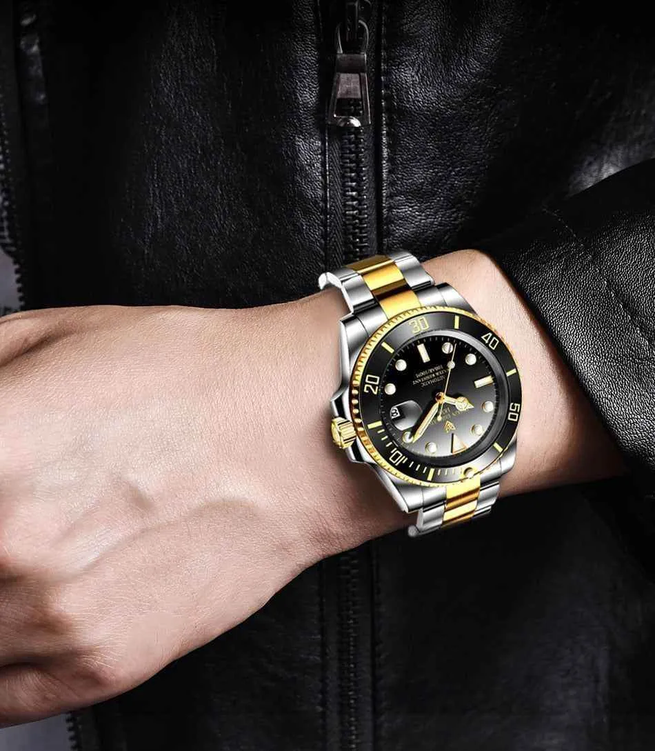 Automatic Mechanical Men's Simple Watch Fashion Stainless Steel GN100