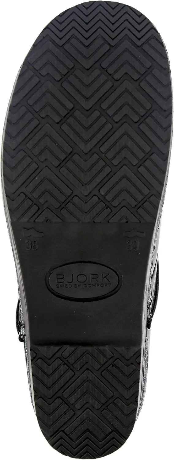 BJORK Swedish Comfort Women's Professional Leather Clogs
