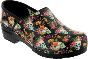 BJORK Swedish Comfort Women's Professional Printed Leather Clogs