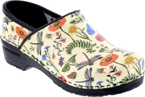 BJORK Swedish Comfort Women's Professional Printed Leather Clogs