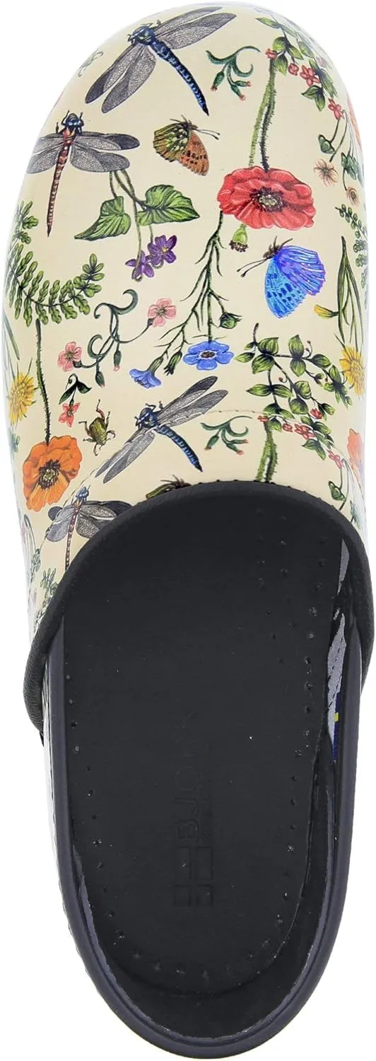 BJORK Swedish Comfort Women's Professional Printed Leather Clogs