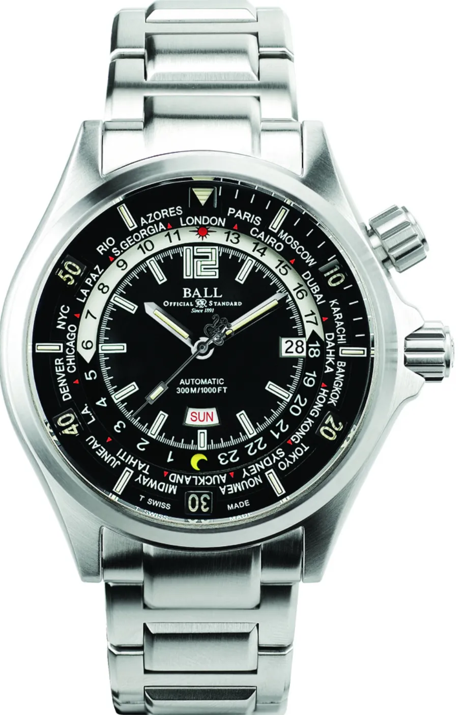 BL Watch Company Diver WORSldtime