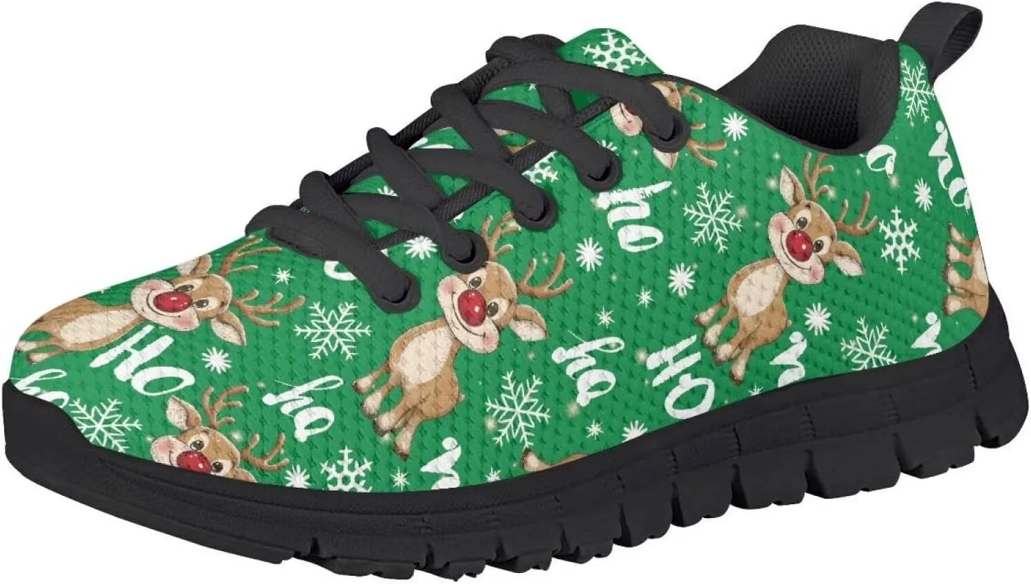 Boy Girls Tennis Shoe Sport Running Shoe Christmas Sneaker Lightweight Breathable Lace Up Mesh Athletic Shoe US11-5