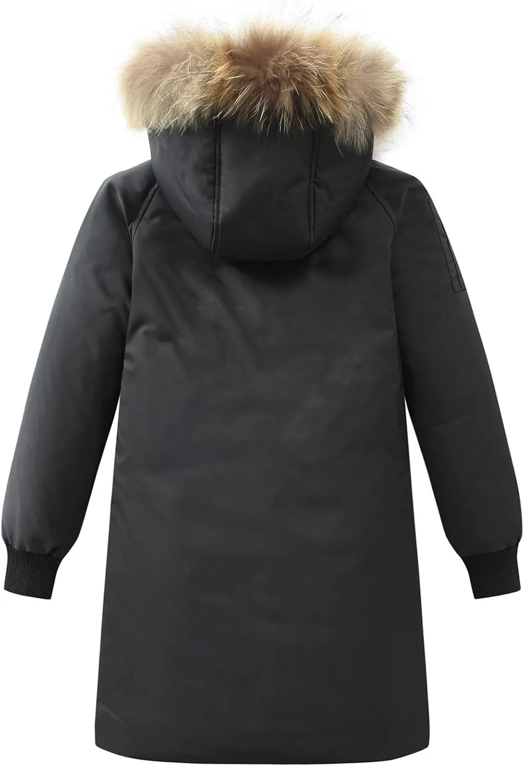 Boys' Mid Length Down Jacket Kids Thermal Winter Hooded Parka Coat Age 3-14 Years