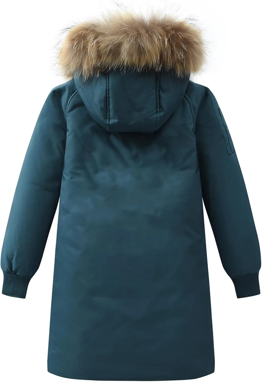 Boys' Mid Length Down Jacket Kids Thermal Winter Hooded Parka Coat Age 3-14 Years