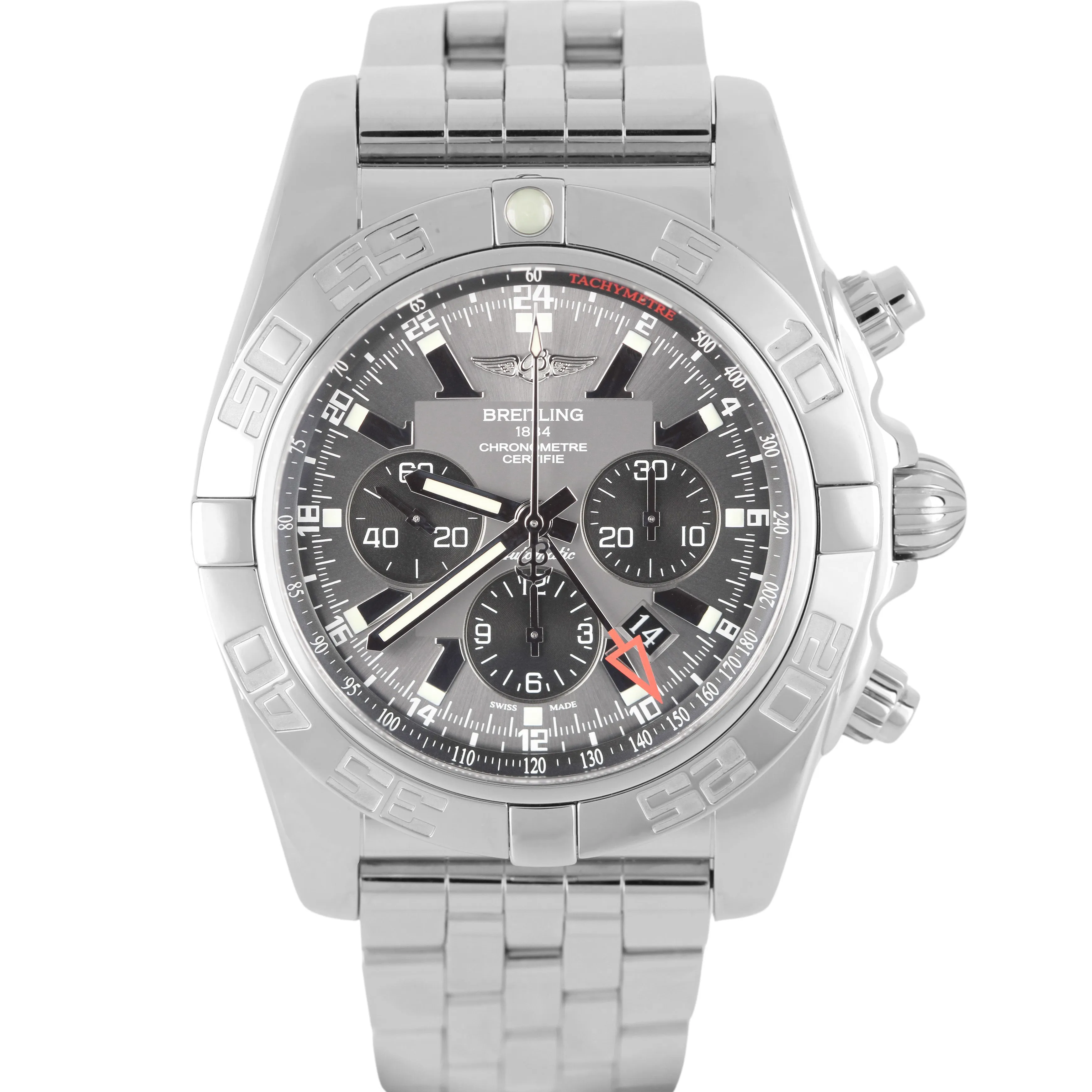 Breitling Chronomat GMT Stainless Steel Gray 47mm AB0410 Watch