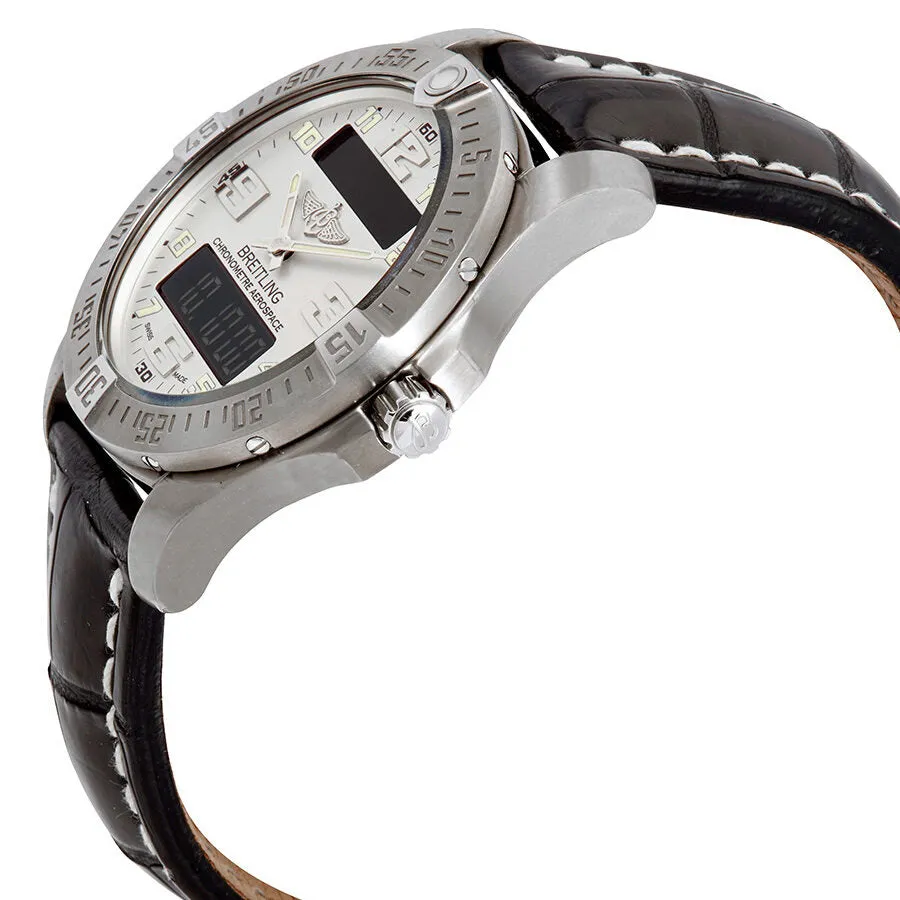 Breitling Professional Aerospace Evo Perpetual Chronograph Silver Analog-Digital Dial Men's Watch E793637V/G817-435X