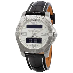 Breitling Professional Aerospace Evo Perpetual Chronograph Silver Analog-Digital Dial Men's Watch E793637V/G817-435X