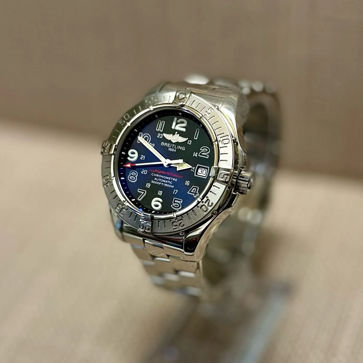 Breitling SuperOcean Chronometer Diver SS Amazing Men's Watch - $13K APR w/ COA!