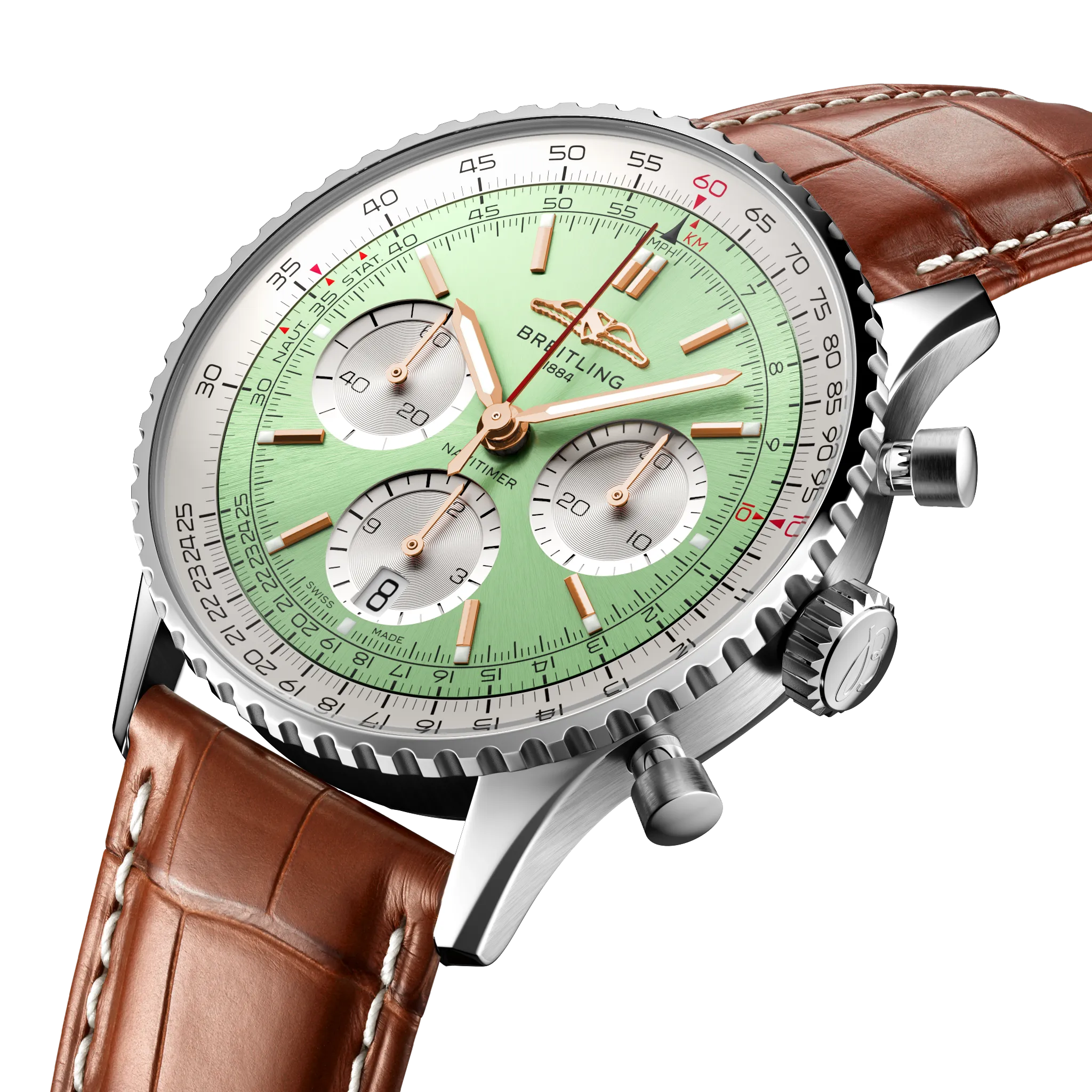 BRT Watch Navitimer B1 Chronograph 41 Brown Croc