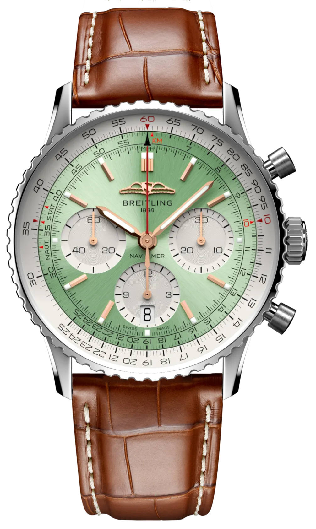 BRT Watch Navitimer B1 Chronograph 41 Brown Croc
