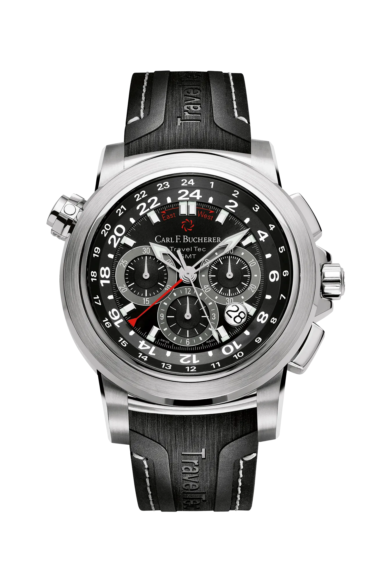 Carl F. Bucherer Patravi Traveltec Stainless steel Men's Watch