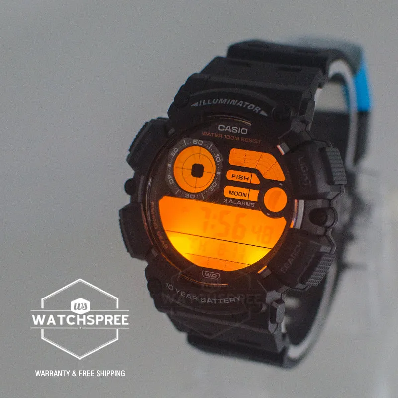 Casio Digital Dual Time Black Resin Band Watch WS1500H-1A WS-1500H-A
