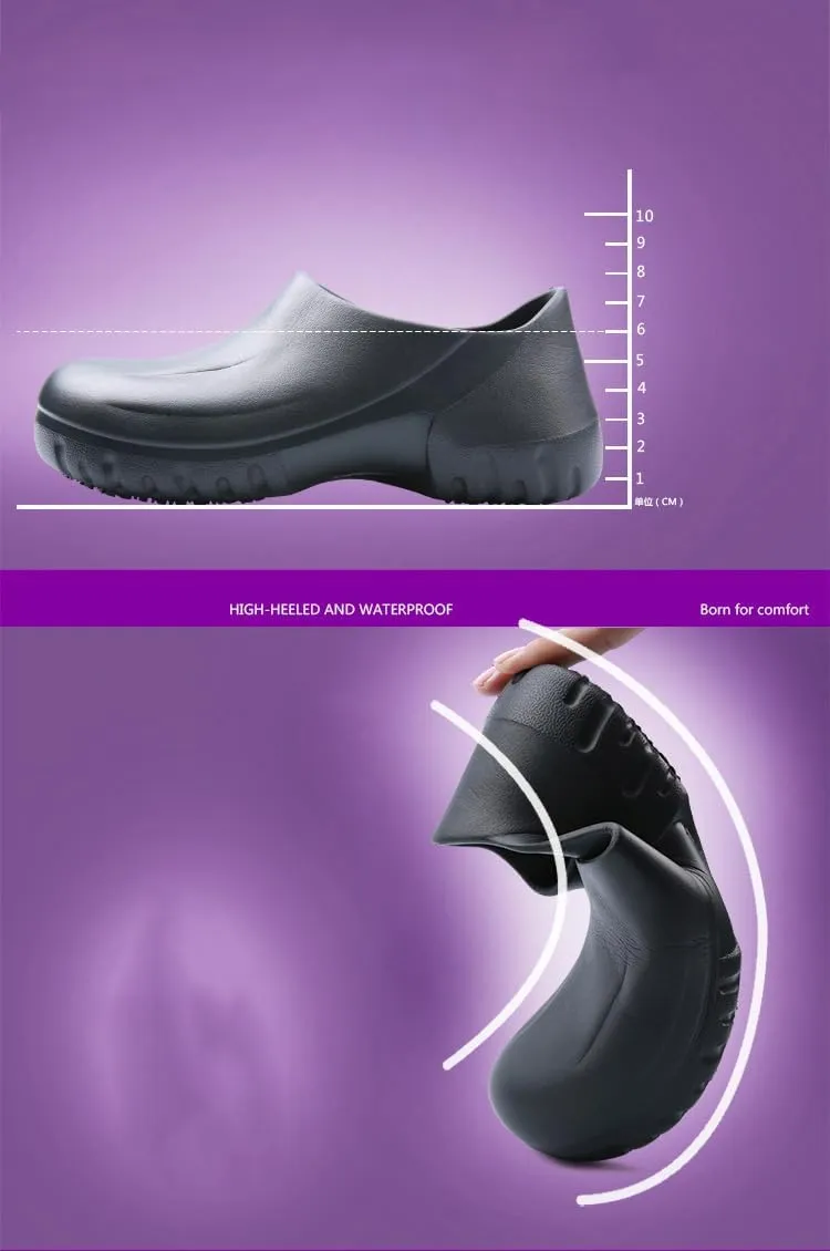 Chef Shoes for Men Nursing Clogs Mens Non Slip Work Shoes Unisex Waterproof Oil Resistant Kitchen Work Clogs for Women Zapatos de Cocina para Hombres