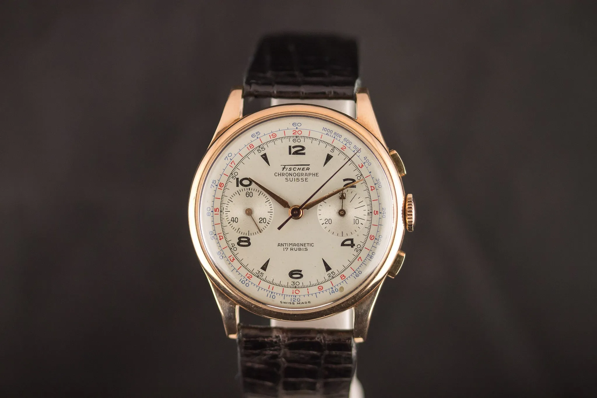 Chronographe Suisse Pink Gold - Fischer Dial