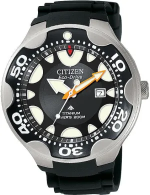 Citizen Eco-Drive Professional Diver Black Titanium Men's Watch BN0015-15E BN001515E