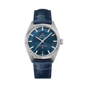 Constellation Globemaster Co-Axial Master Chronometer Blue Watch, 39mm