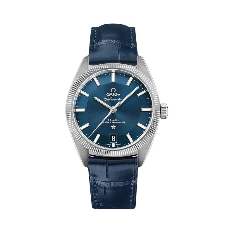 Constellation Globemaster Co-Axial Master Chronometer Blue Watch, 39mm