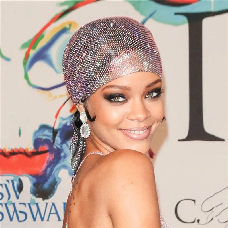 Cuffia glitter strass luxury