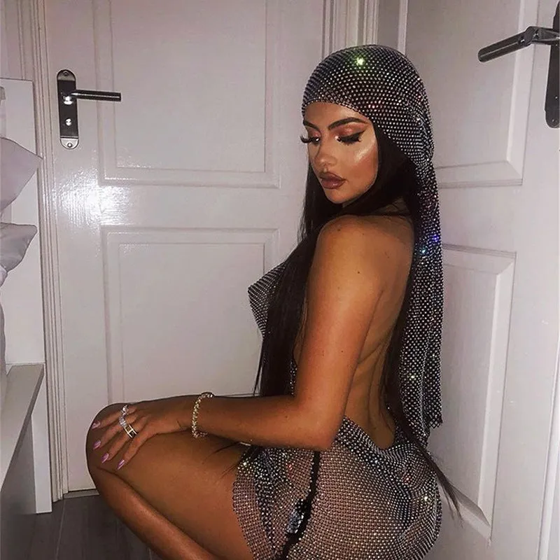 Cuffia glitter strass luxury