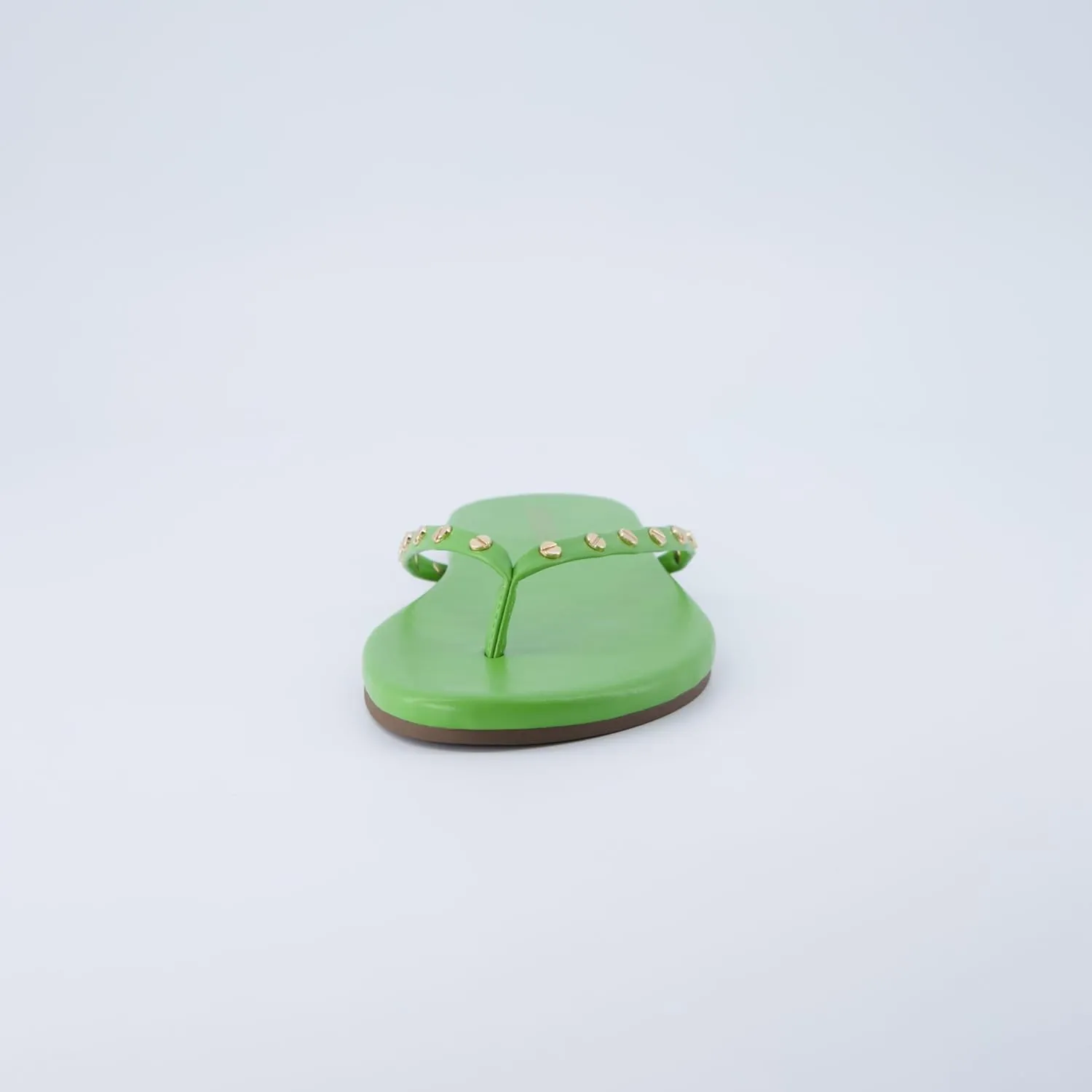 CUSHIONAIRE Confetti Womens Studded Flip Flop Sandal  Slip-On Thong with Memory Foam & Stylish Rivet Strap