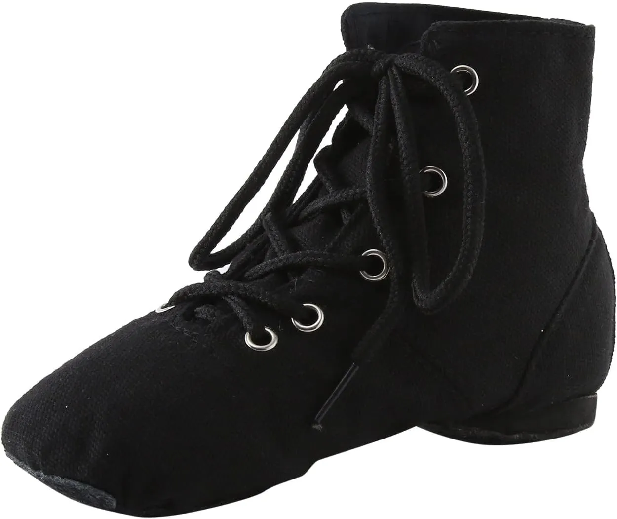 Dance Shoes for Girls Toddler Kids Jazz Boots Ballet Canvas Shoes Basic Simple Solid Color Lace Up Dancing Sneakers