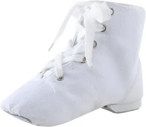 Dance Shoes for Girls Toddler Kids Jazz Boots Ballet Canvas Shoes Basic Simple Solid Color Lace Up Dancing Sneakers