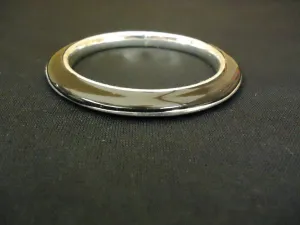 Designer Fashion Bracelet Bangle Metal Plastic Female Adult Silver/Black -- Used