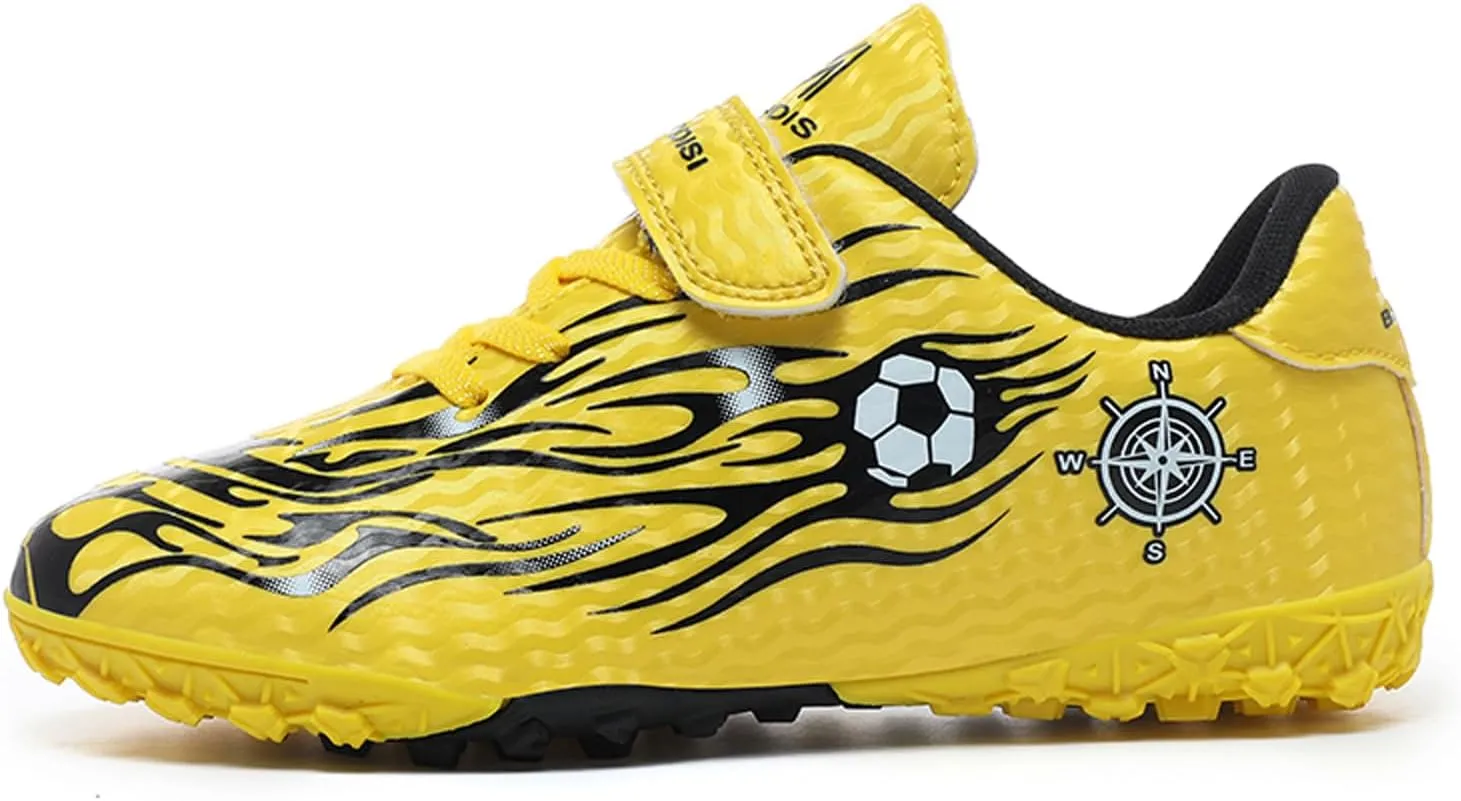 Eliogn Boys Girls AG/FG Soccer Shoes Outdoor Athletic Actual Combat Training Shoes Football Shoes for Kids (Little Kid/Big Kid)