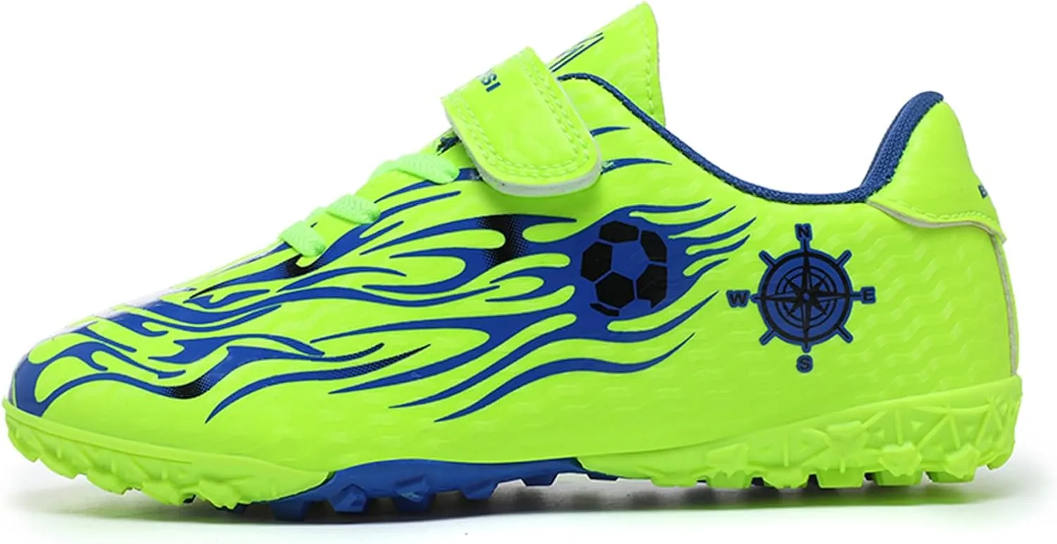 Eliogn Boys Girls AG/FG Soccer Shoes Outdoor Athletic Actual Combat Training Shoes Football Shoes for Kids (Little Kid/Big Kid)