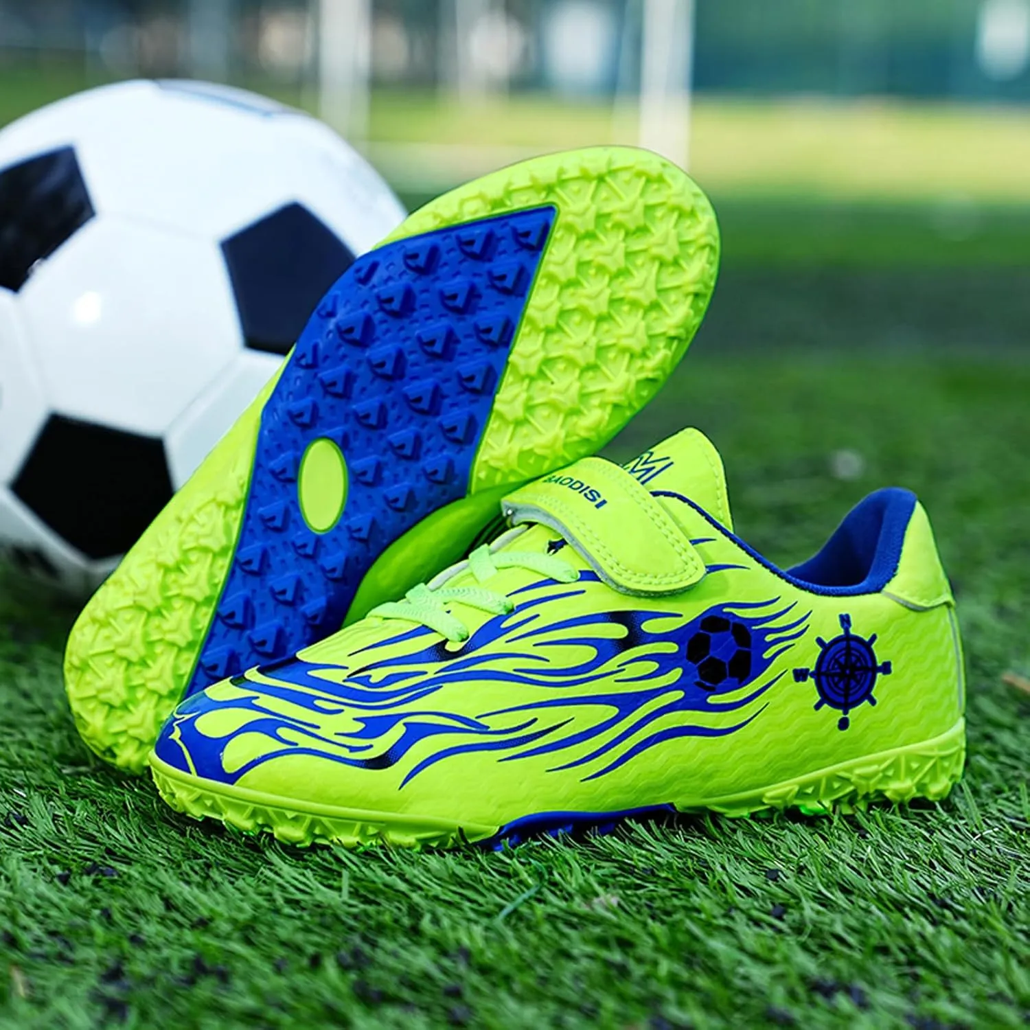 Eliogn Boys Girls AG/FG Soccer Shoes Outdoor Athletic Actual Combat Training Shoes Football Shoes for Kids (Little Kid/Big Kid)