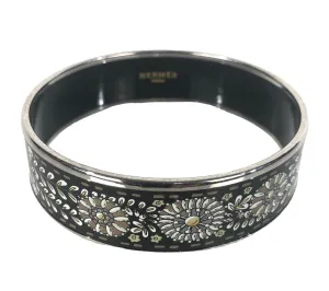 Enamel Wide Bangle Bracelet