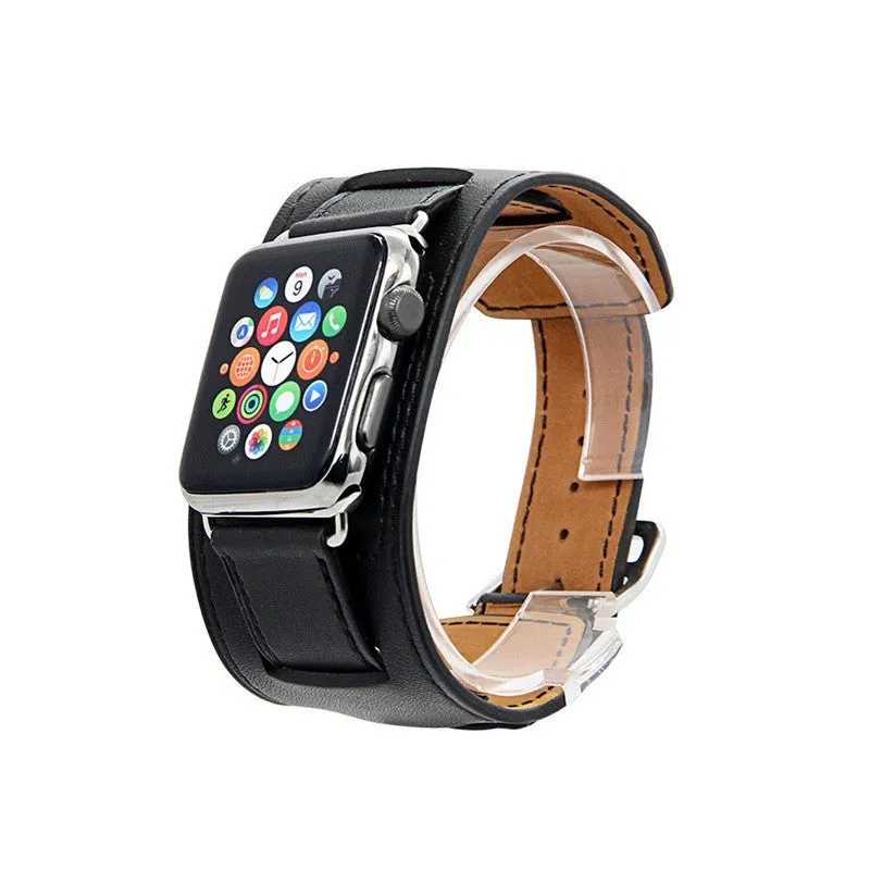 Extra Long Genuine Leather Strap For Apple Watch Band Genuine Leather watchBand Cuff Bracelet Leather Band strap For Apple Watch