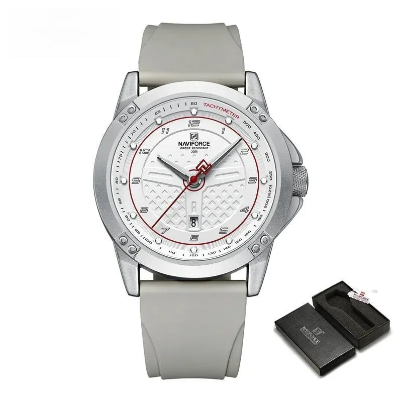 Fashion Men's Quartz Watch Sport Military Waterproof Silicone Strap Luminous Male Wristwatches